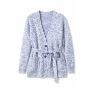 Stitches + Stripes Larkin Cardigan Cornflower Combo Blue White Belted Small NEW